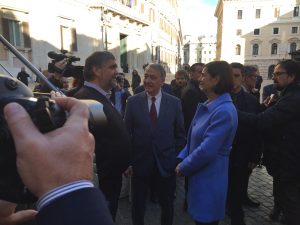 La presidente Boldrini  con Ferdinando Ceccato