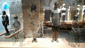 Alcune sculture della mostra Ecce Homo