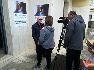 Foto dell'intervista al Presidente della sezione territoriale UICI di Ragusa, Salvatore Albani